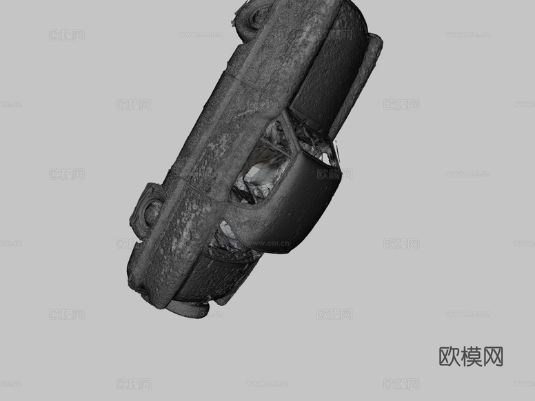 老式汽车 废旧汽车3d模型下载(渲染图3)