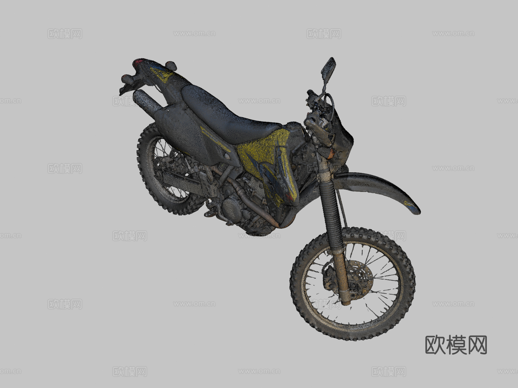 摩托车 机车3d模型下载（渲染图2）
