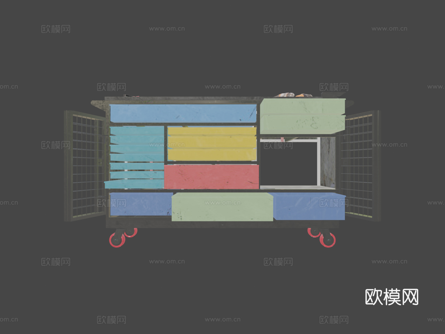 机械柜子 道具3d模型