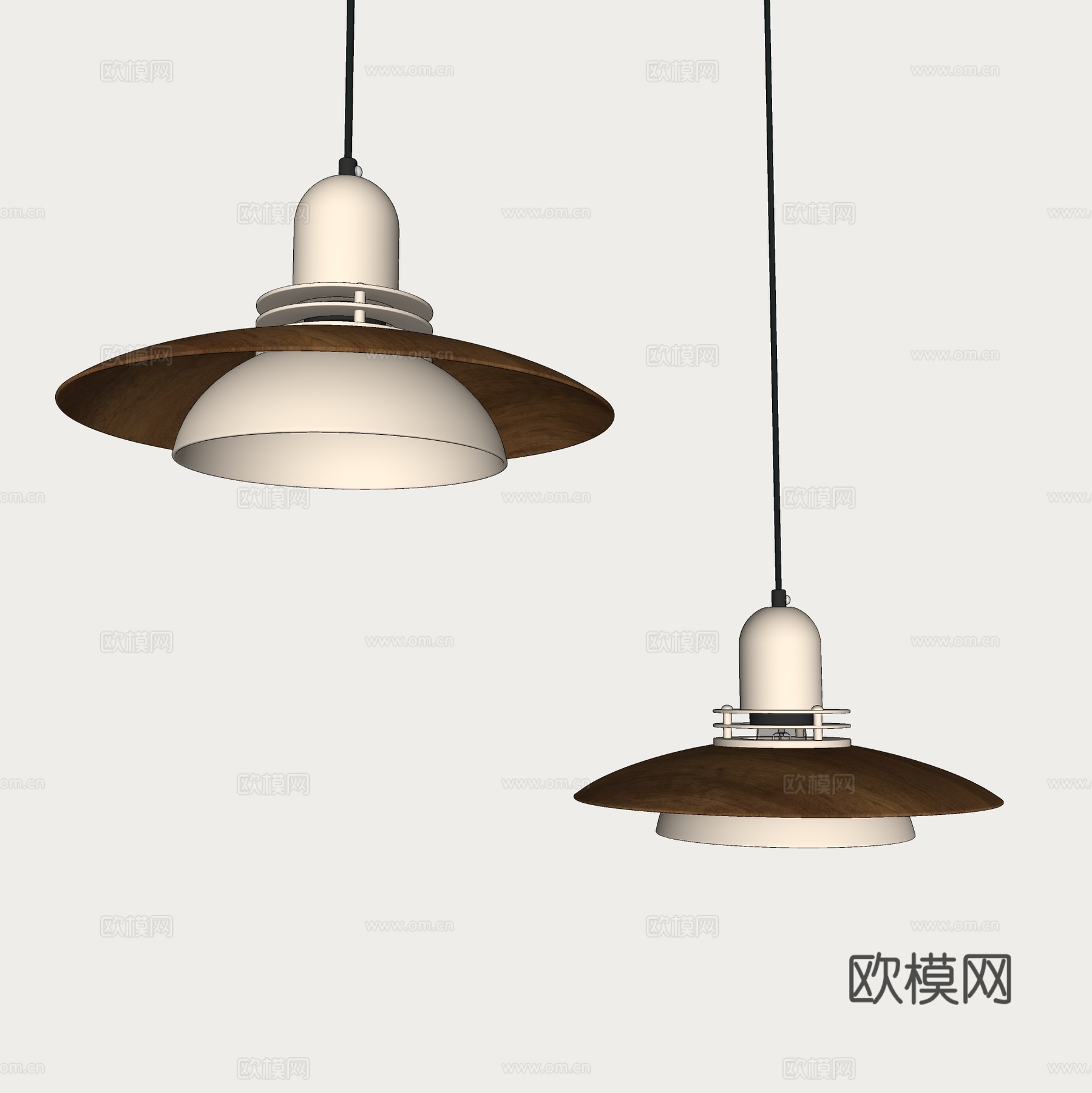 中古风吊灯 小吊灯 餐厅吊灯su模型下载（渲染图1）