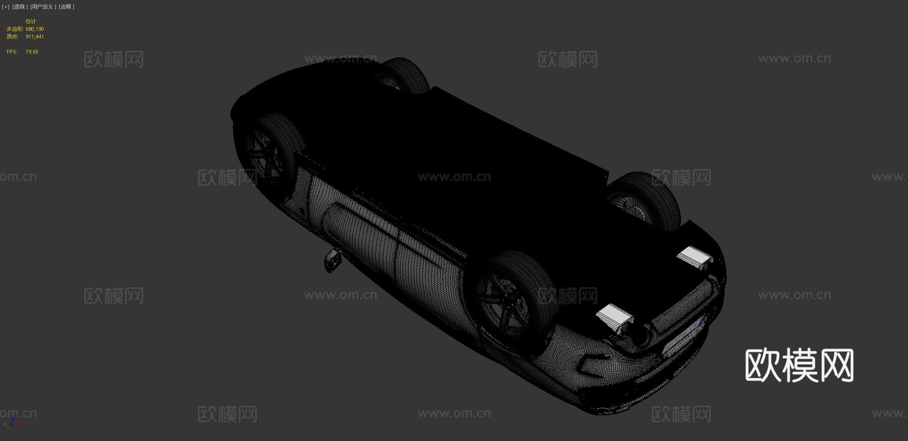 道奇汽车3d模型