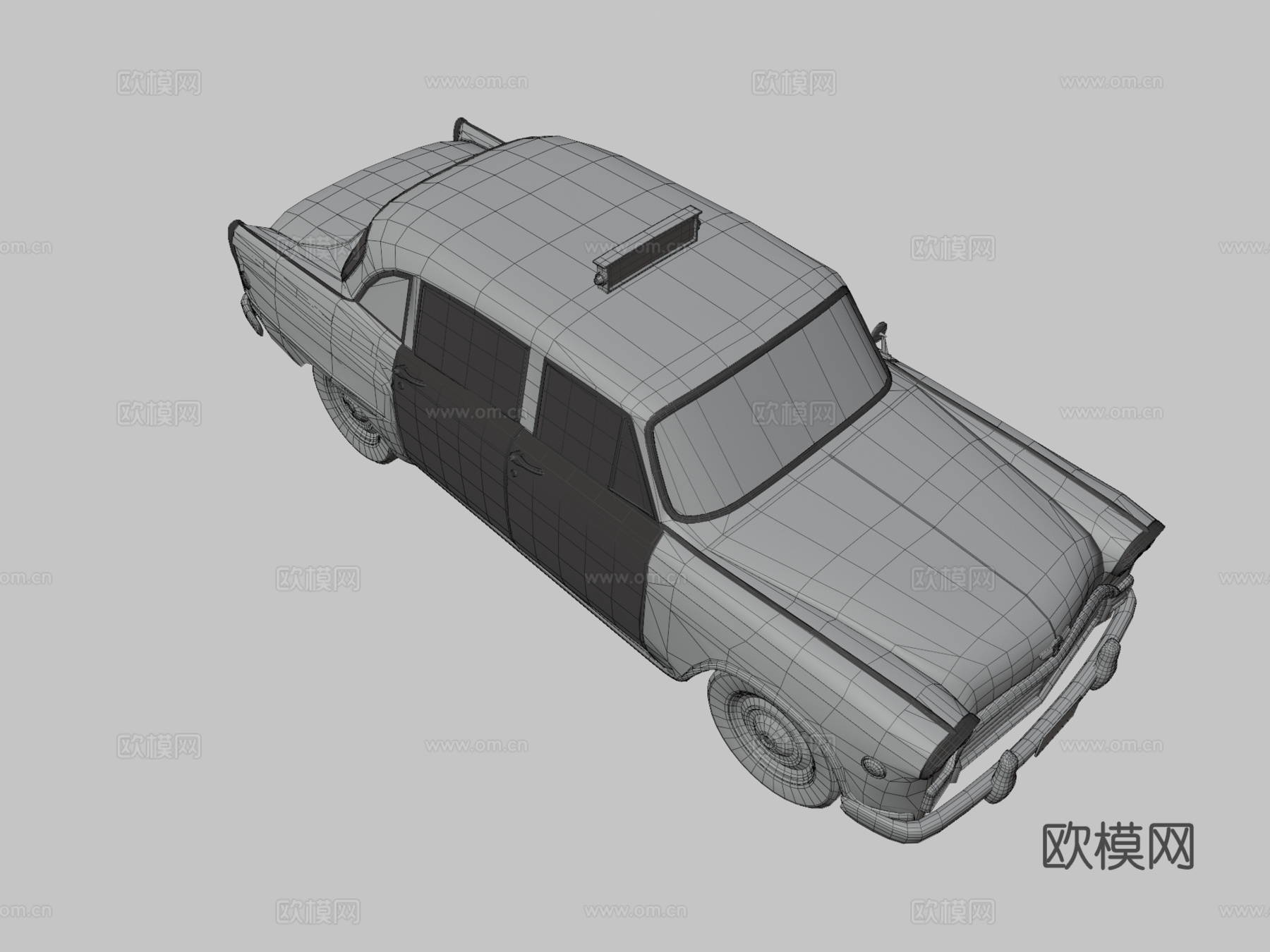 美国出租车 汽车3d模型