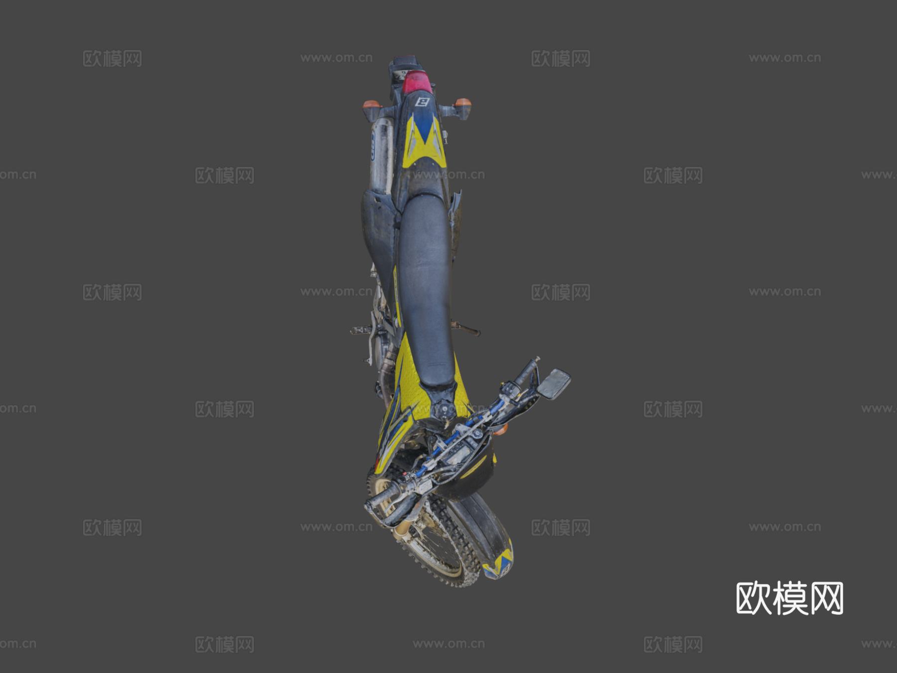 摩托车 机车3d模型下载（渲染图6）