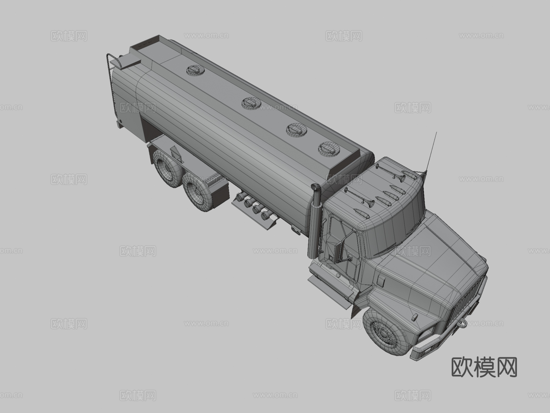 汽车 运输车 燃料卡车3d模型