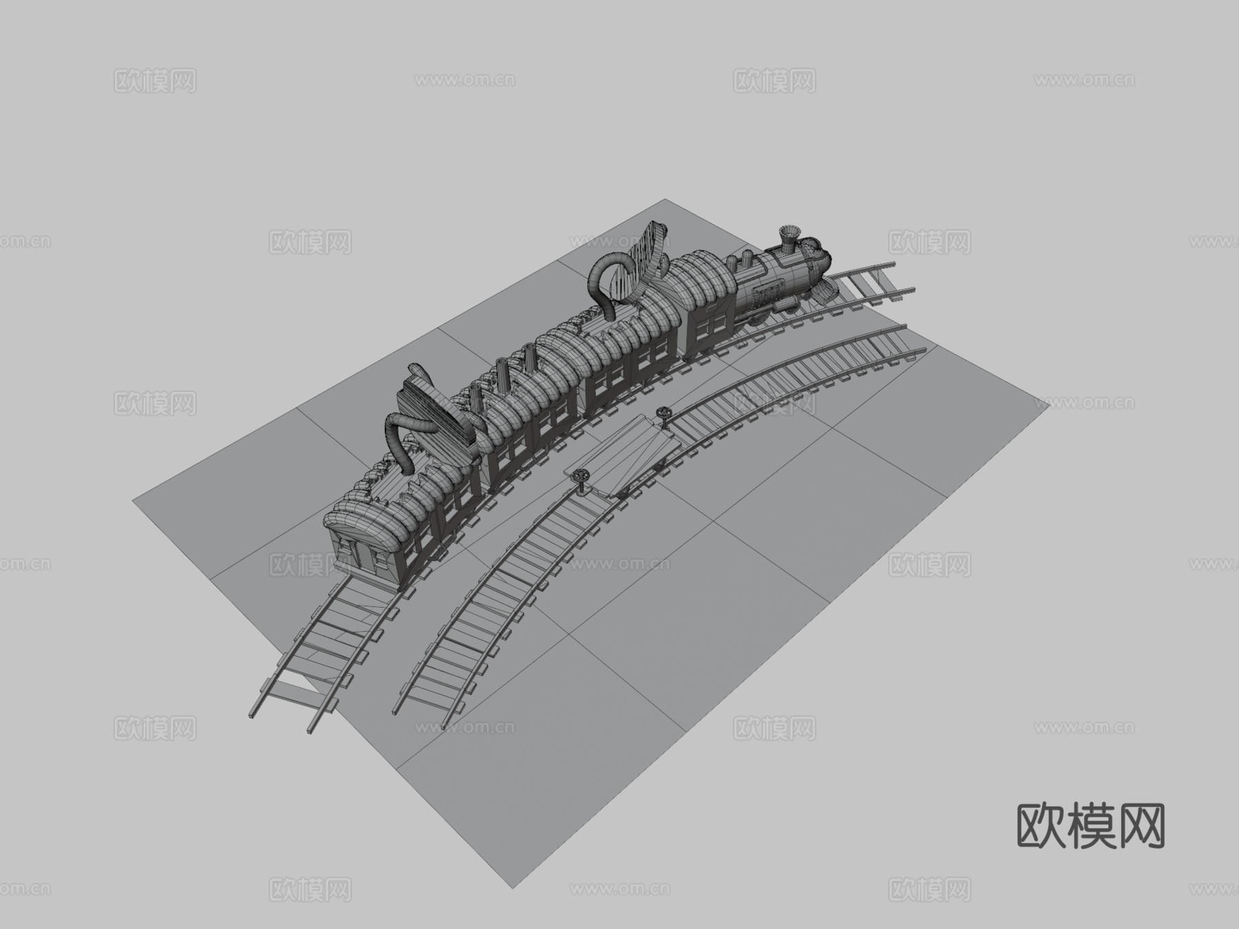 幻影火车 特快火车3d模型