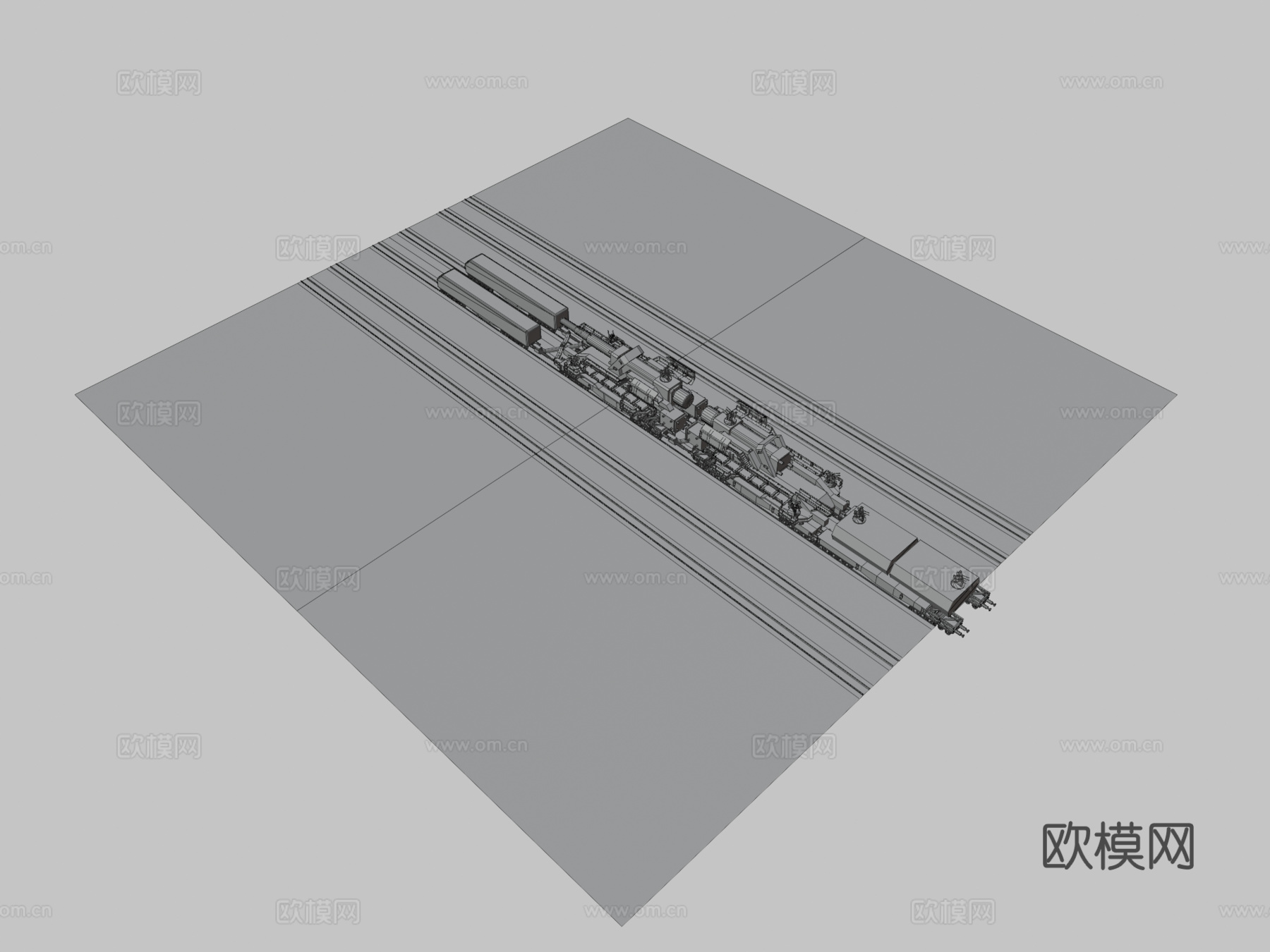 轨道炮车3d模型