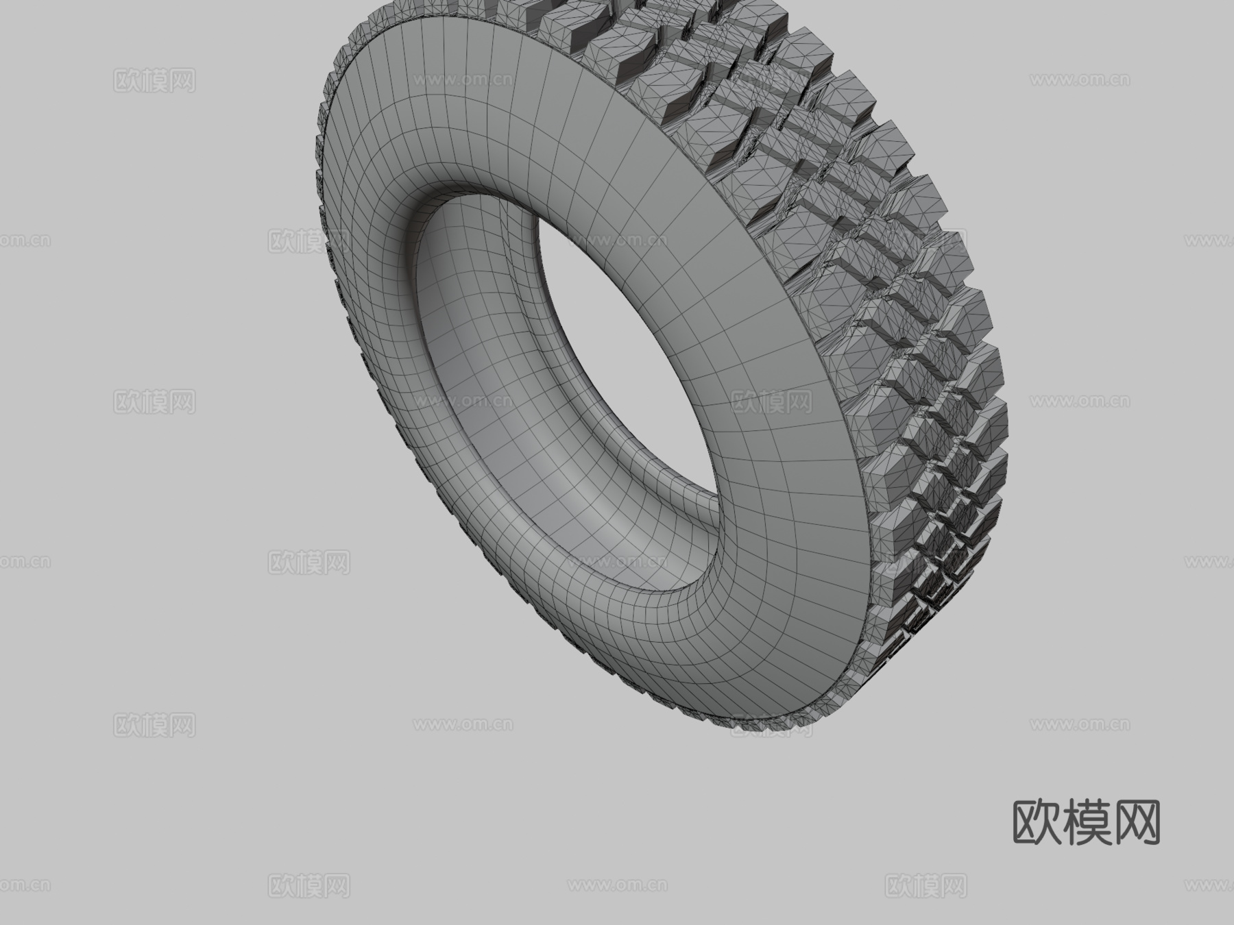 卡车轮胎3d模型