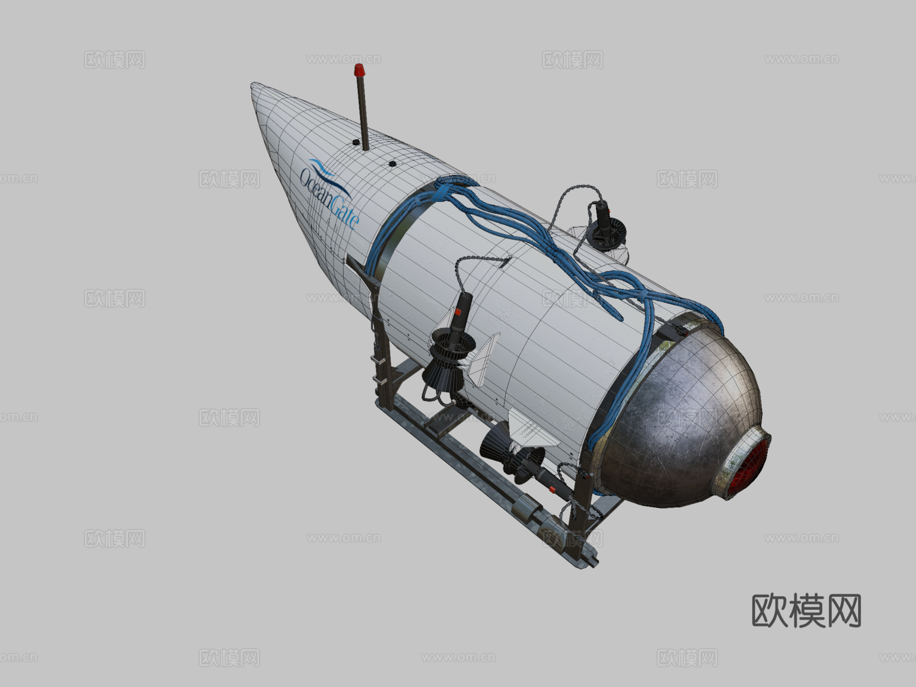 工业机械3d模型下载（渲染图2）