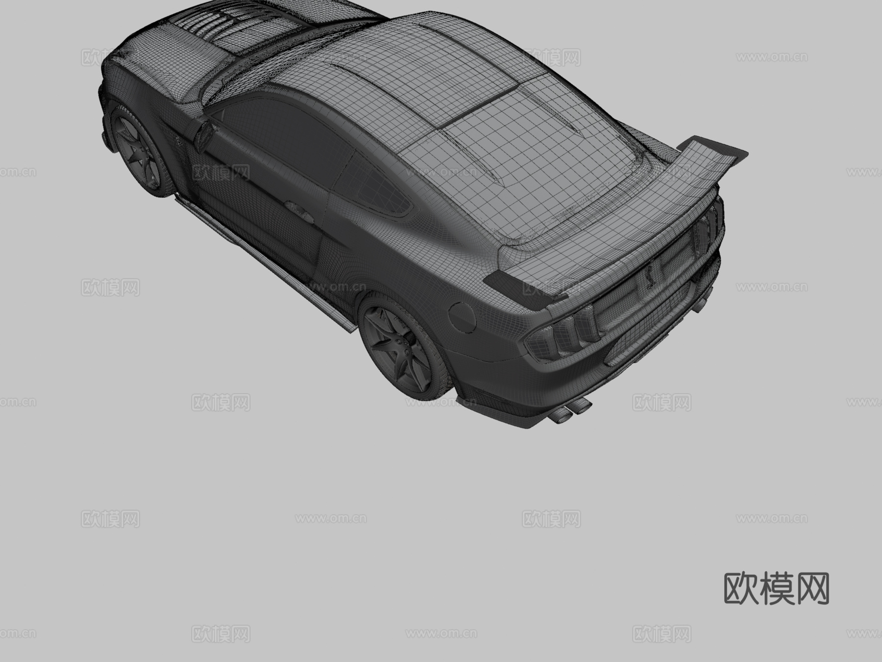 福特野马汽车3d模型