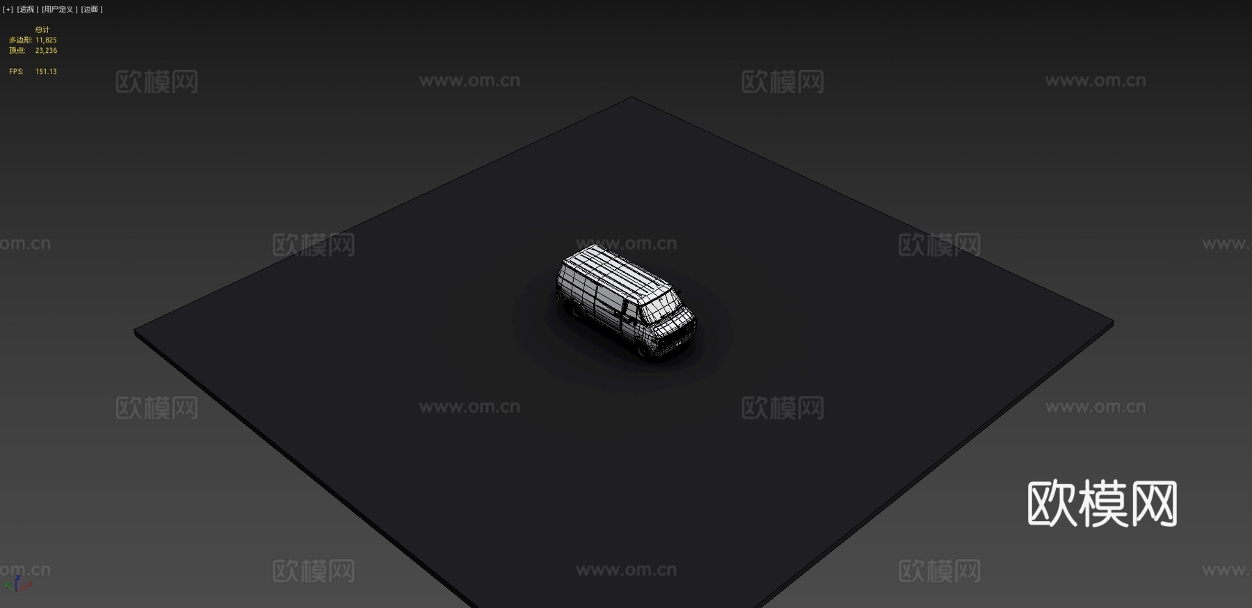 雪佛兰汽车 面包车 货车3d模型