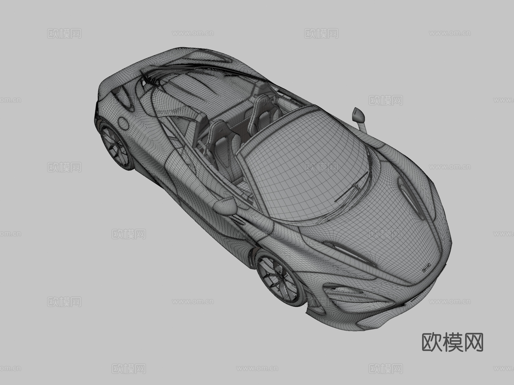 迈凯轮汽车 跑车 超跑3d模型