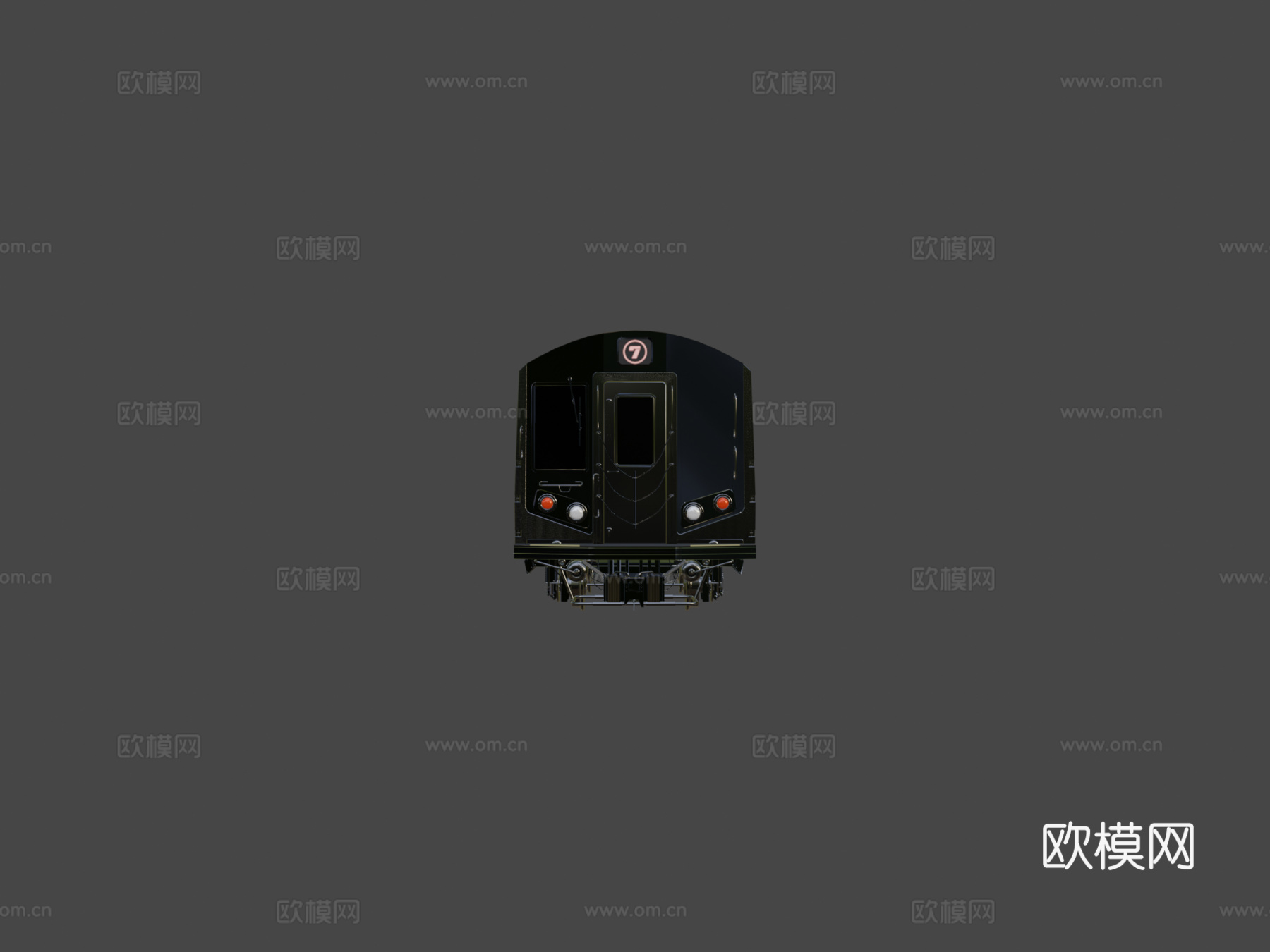 地铁 城际列车3d模型