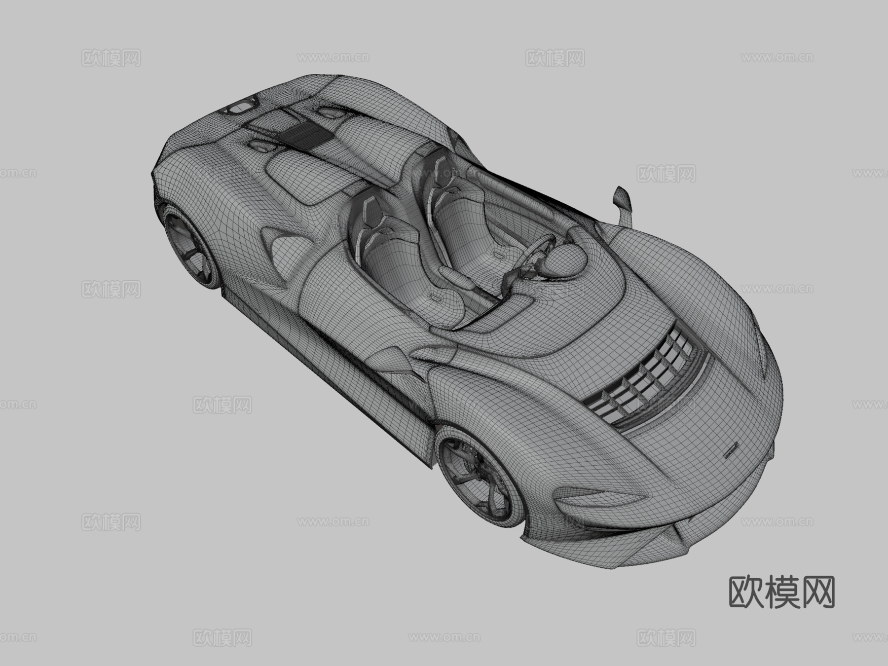 迈凯轮汽车 跑车 超跑3d模型