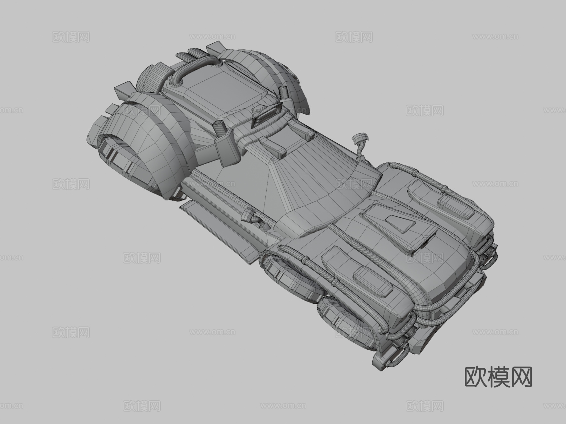 赛博朋克汽车3d模型