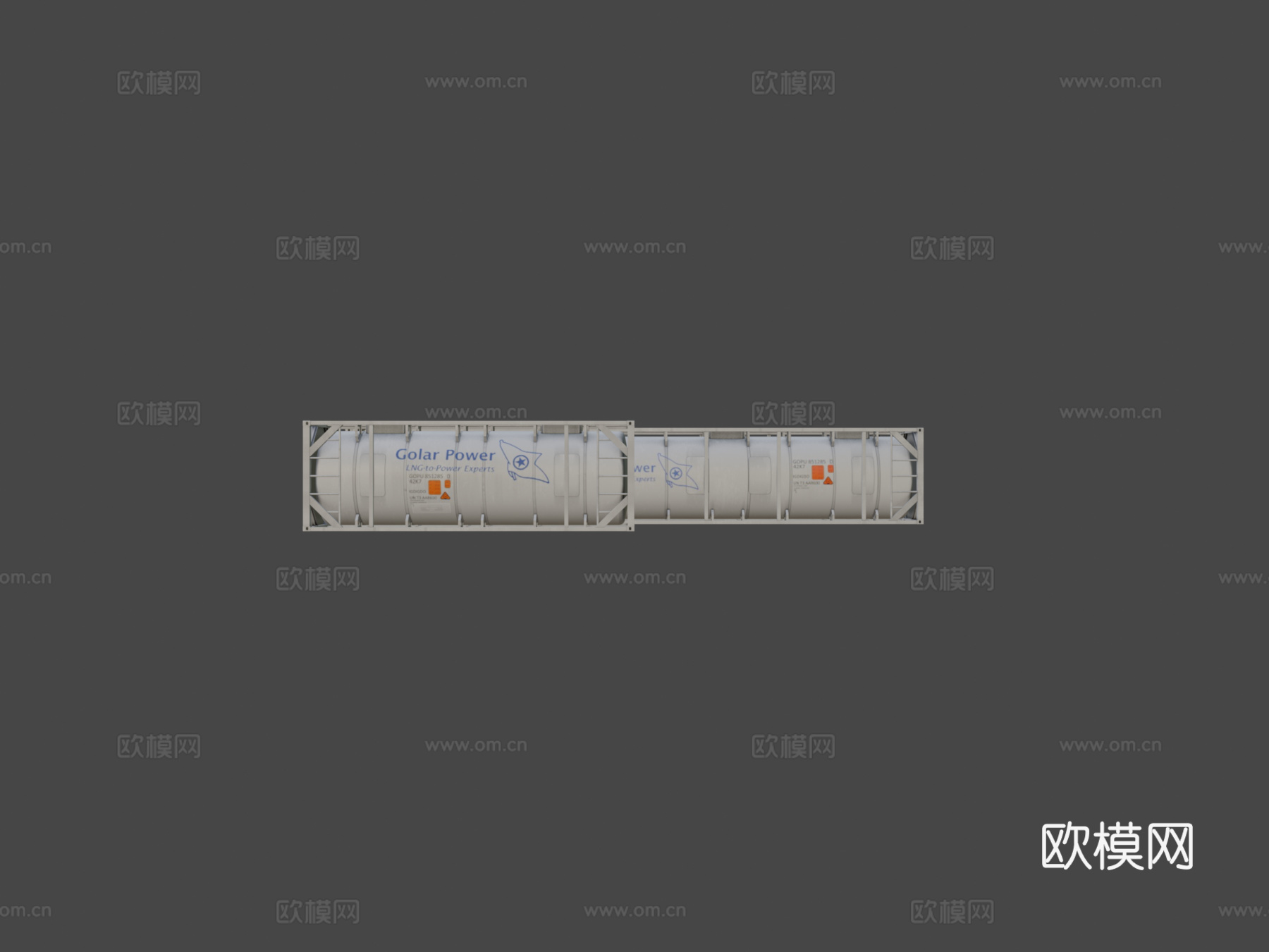 工业设备 罐式集装箱3d模型