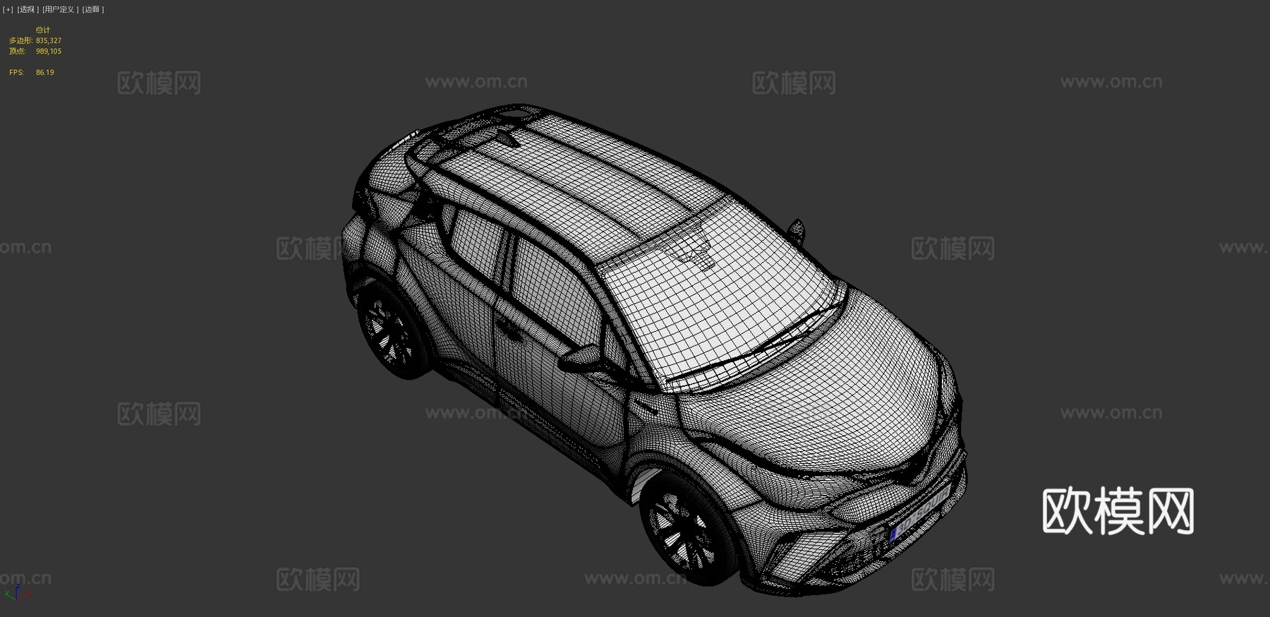 丰田汽车3d模型