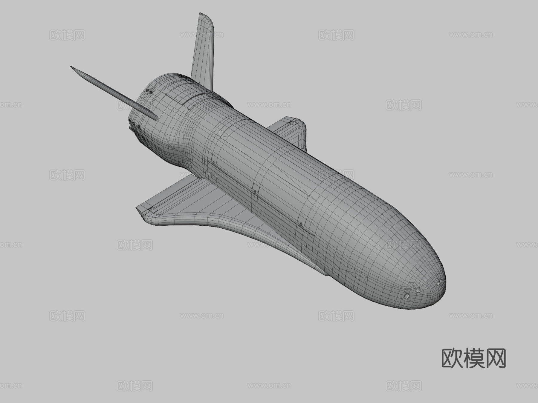 轨道测试飞行器3d模型