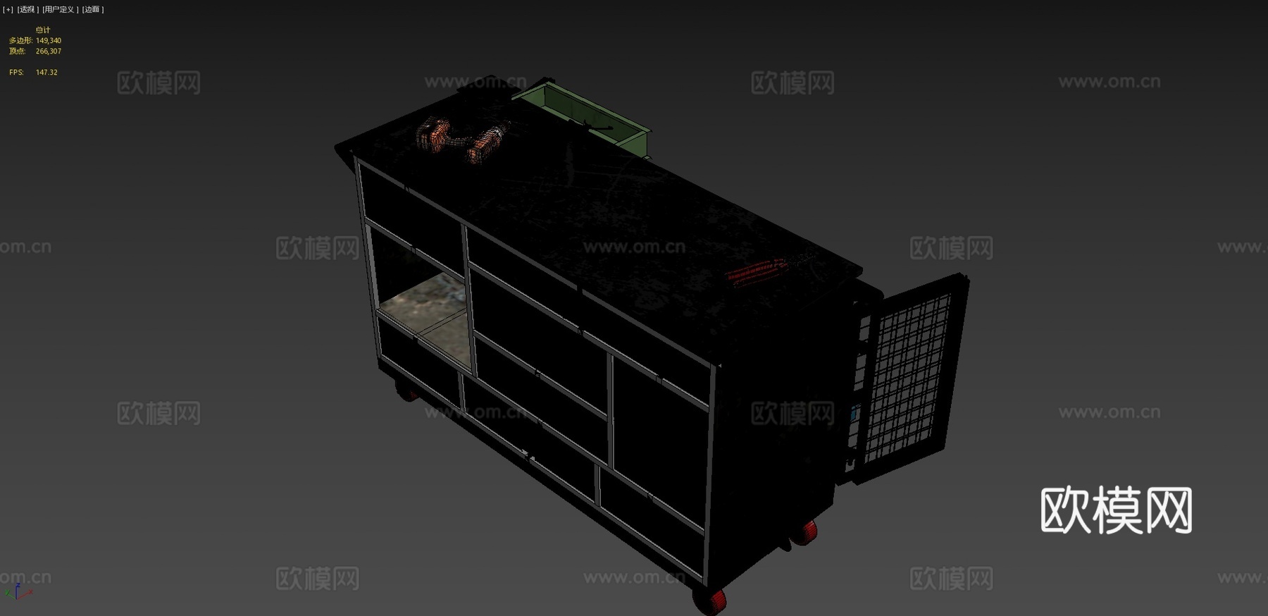 机械柜子 道具3d模型