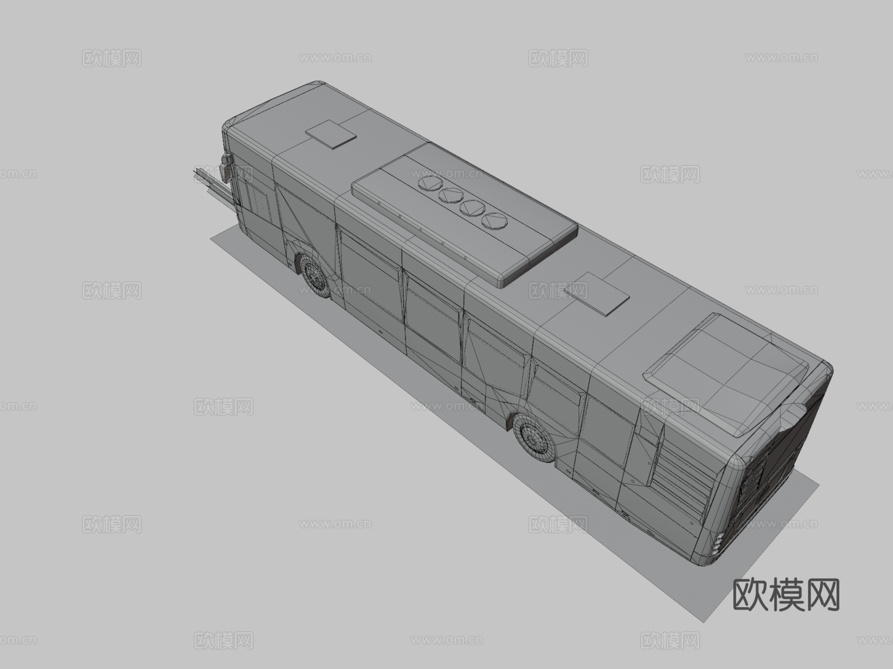 巴士 公交车 大巴3d模型