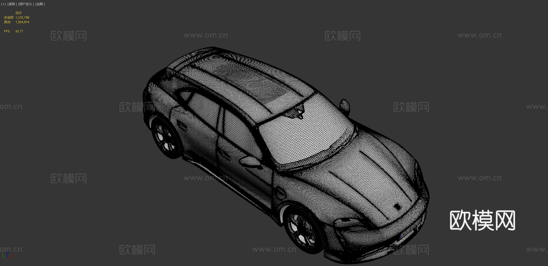 保时捷汽车 轿车3d模型