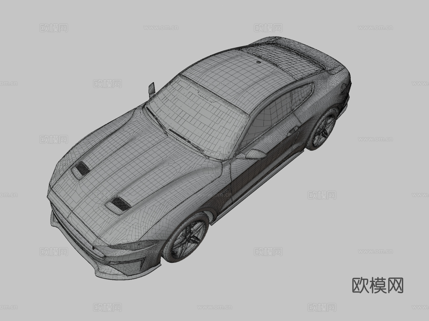 福特野马汽车 轿车3d模型