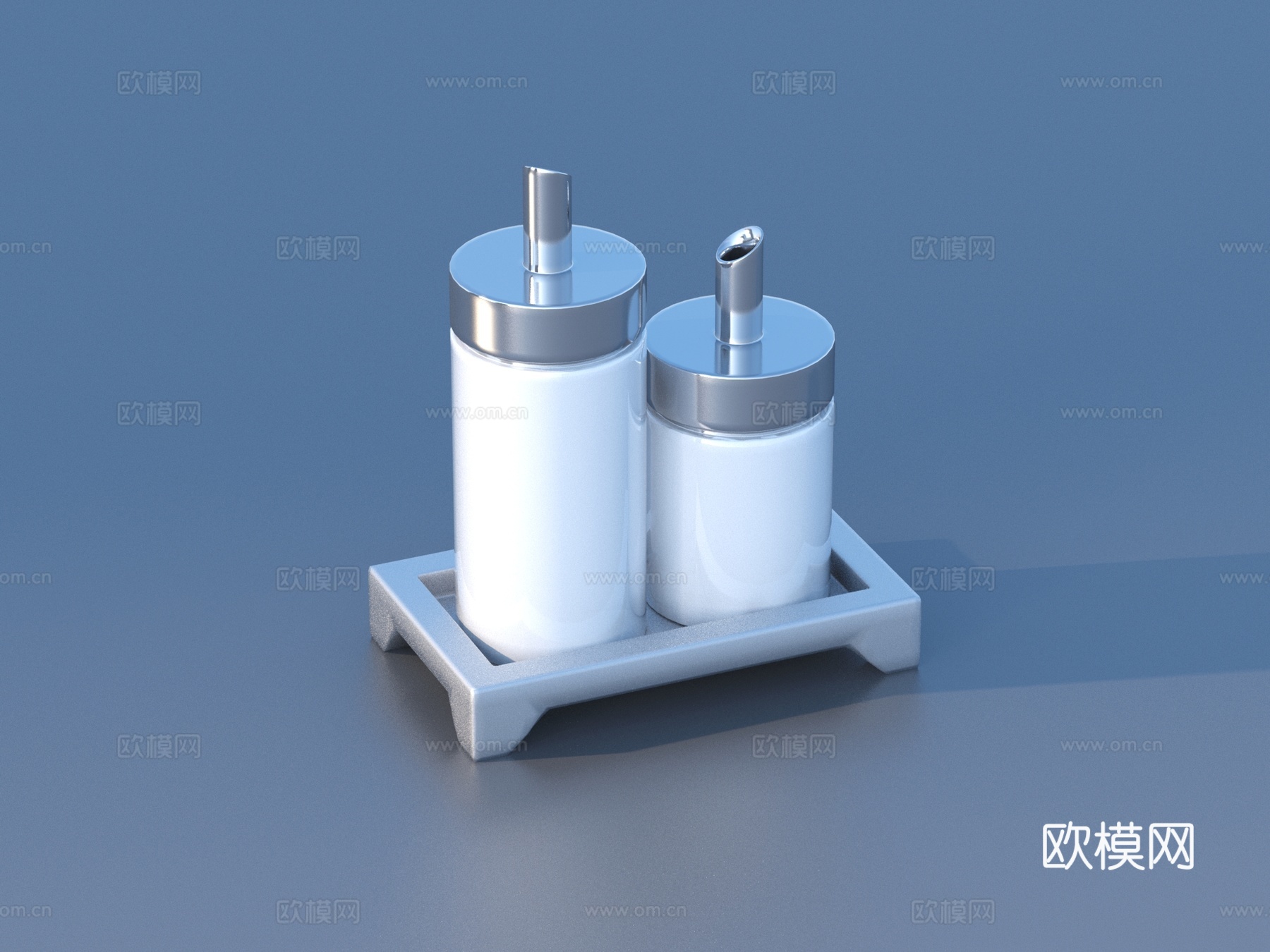 厨房摆件 调料瓶 玻璃瓶3d模型