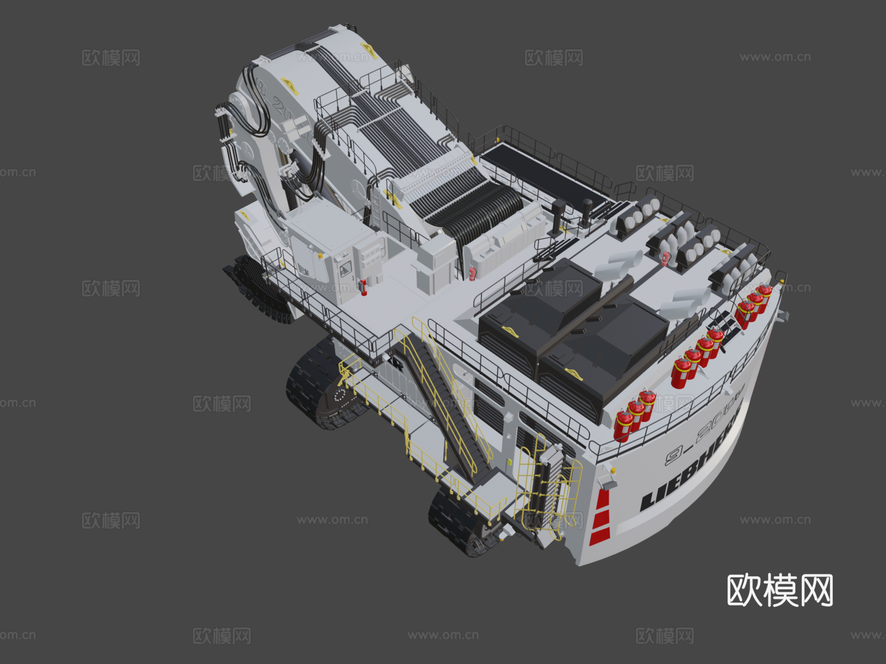 履带式工程车3d模型