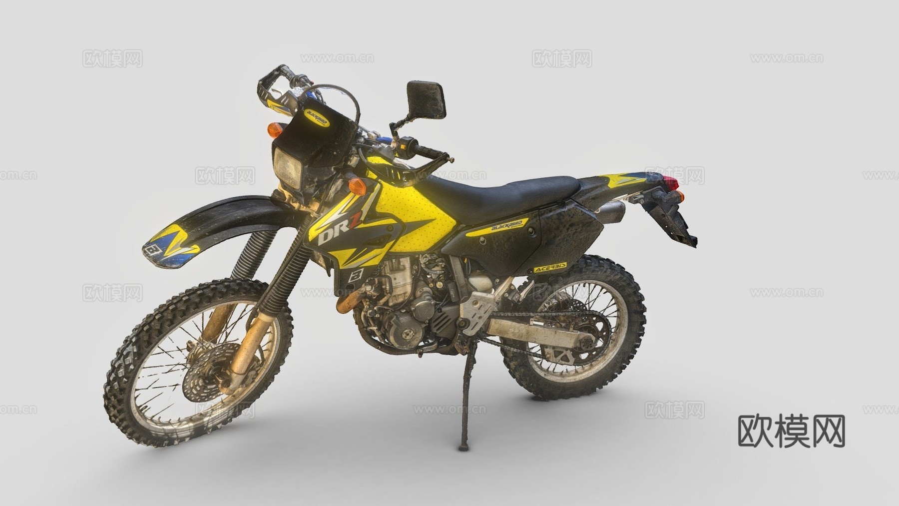 摩托车 机车3d模型下载（渲染图1）