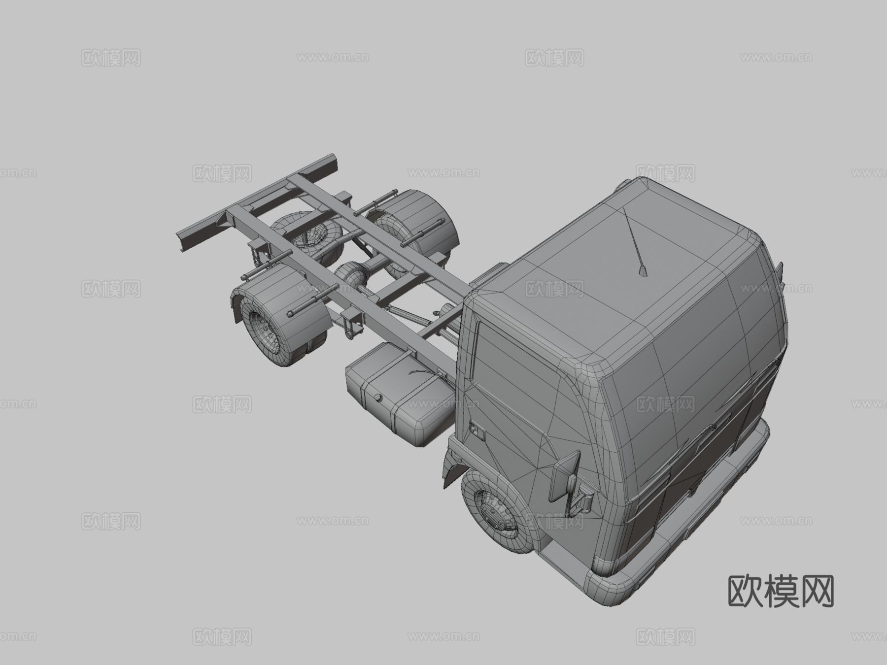 轻型汽车 运输车 货车3d模型