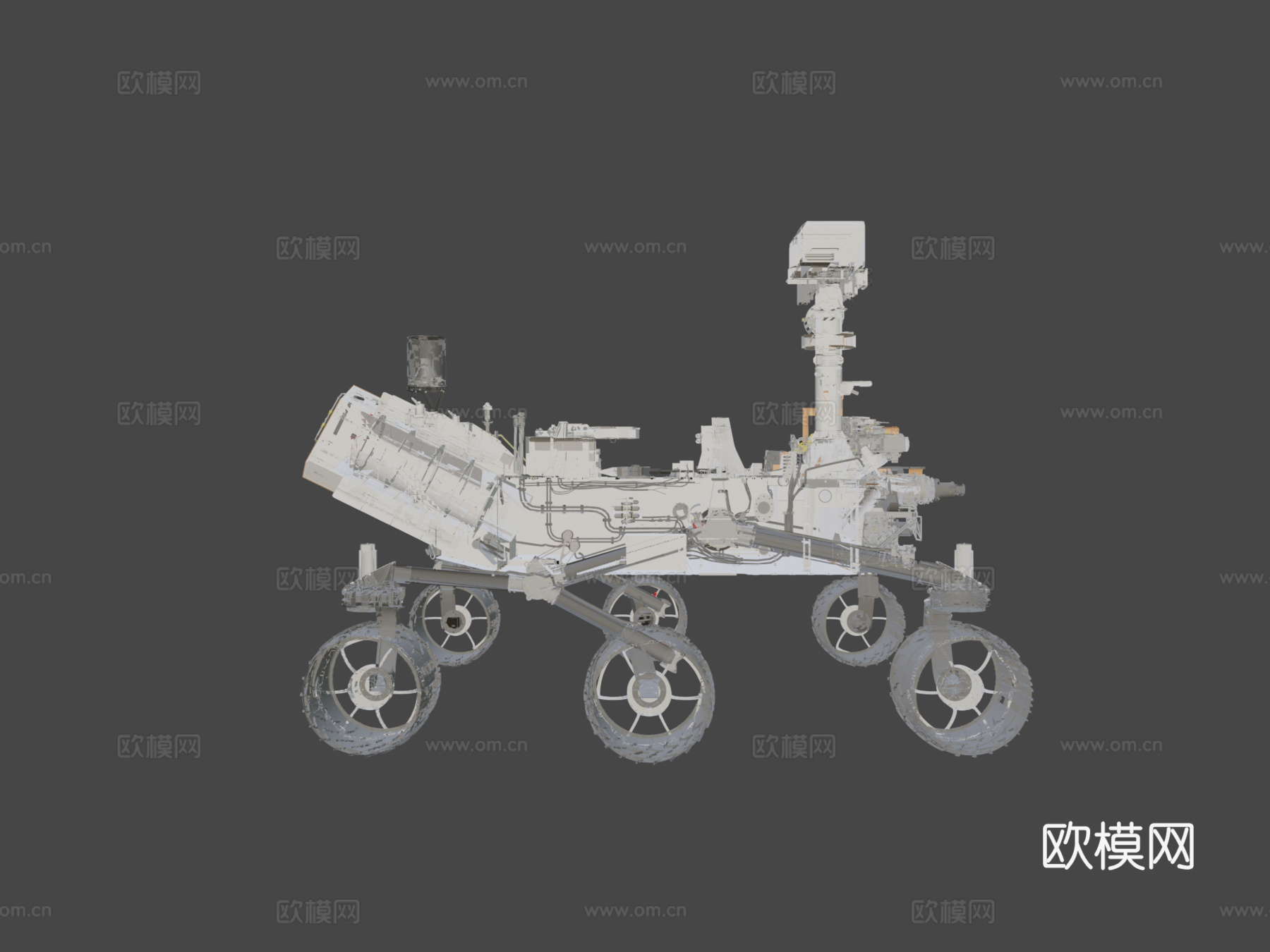 好奇号火星车3d模型