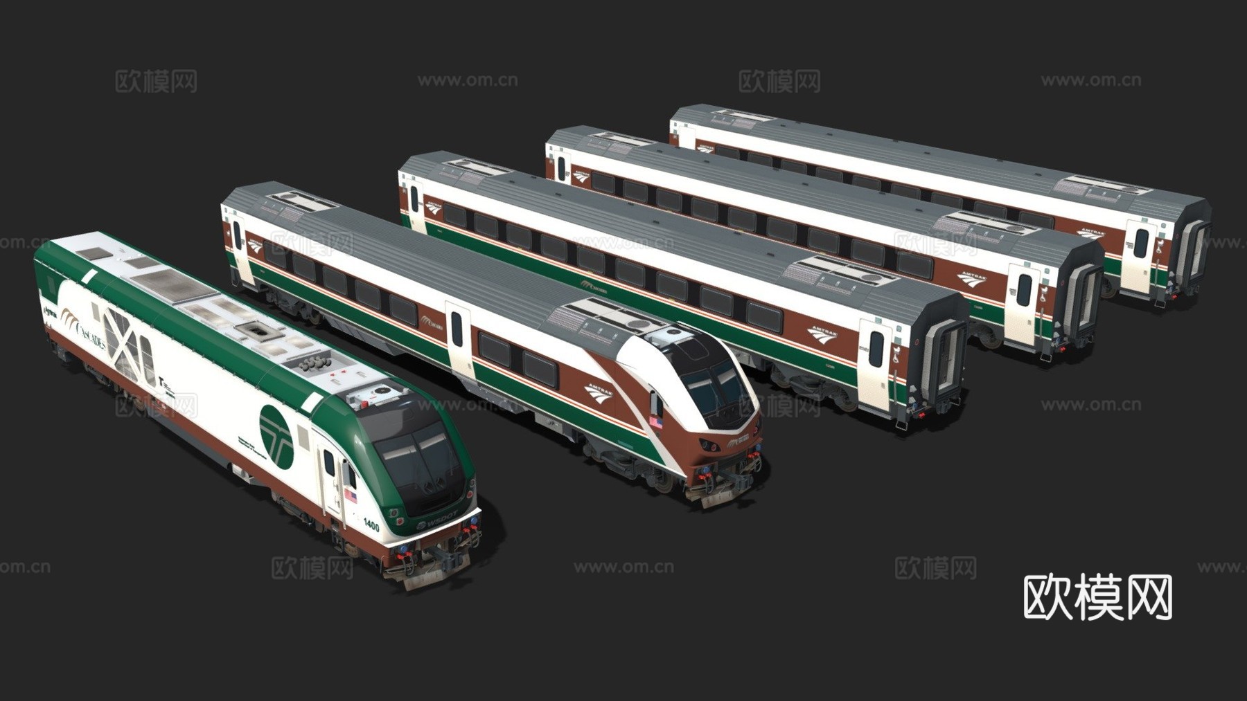 地铁 城轨 列车3d模型