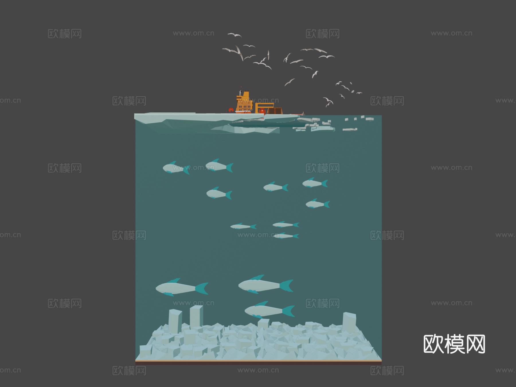 北极破冰船 影视动漫3d模型