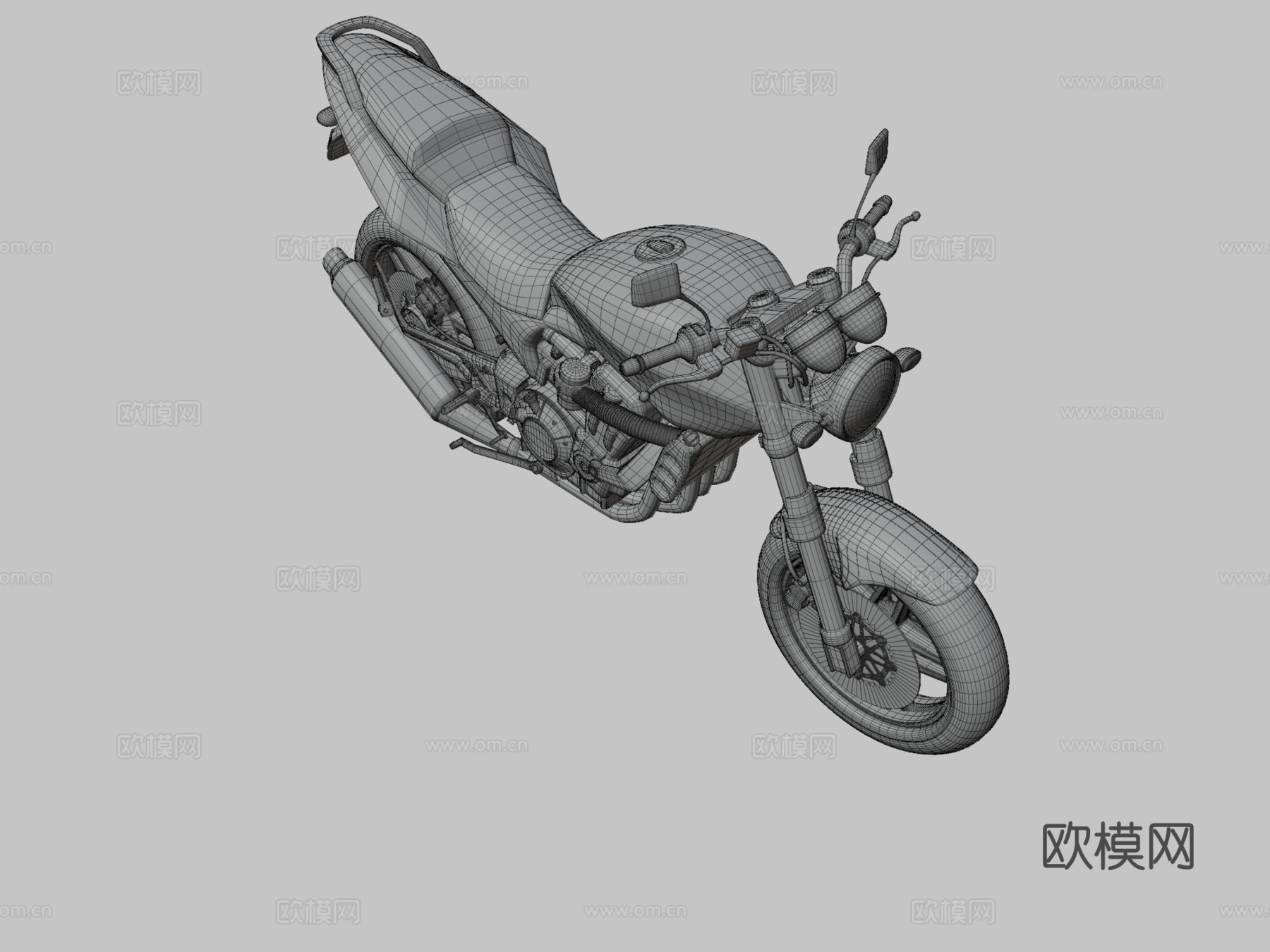 运动型摩托车3d模型