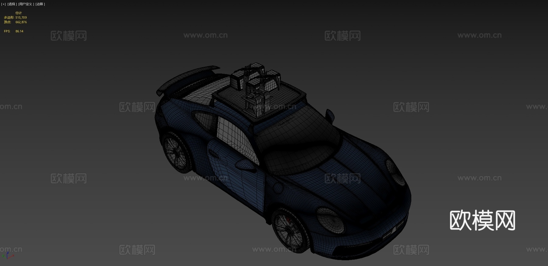 保时捷汽车3d模型