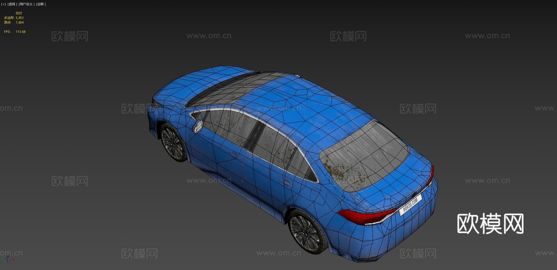 丰田汽车 轿车3d模型