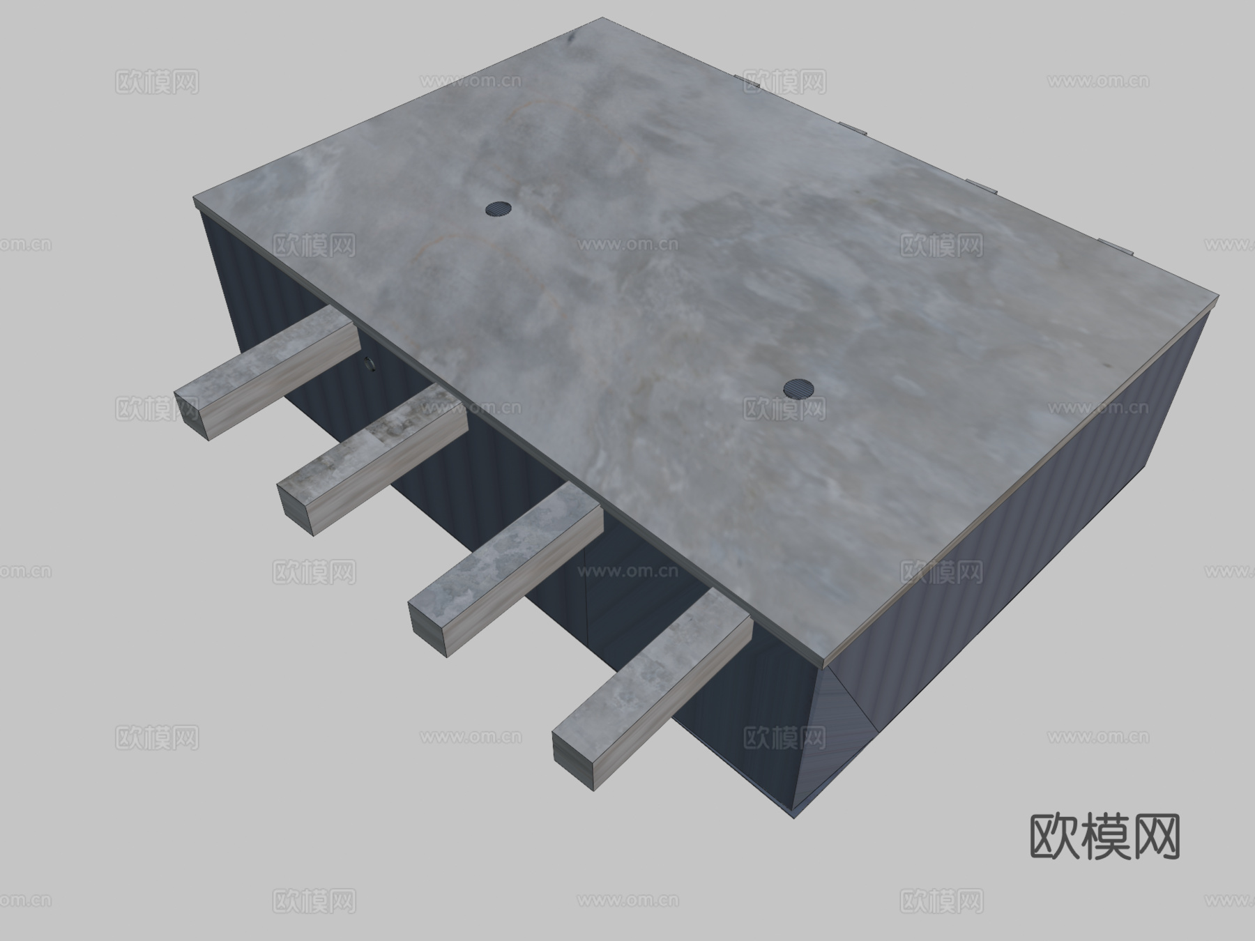 工业风仓库 车库3d模型