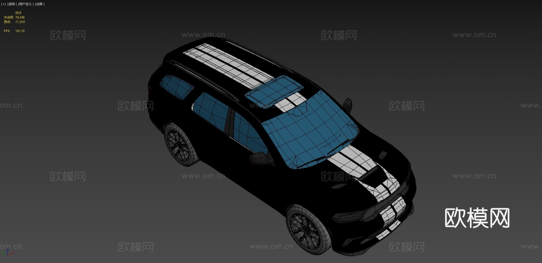 道奇汽车 轿车3d模型