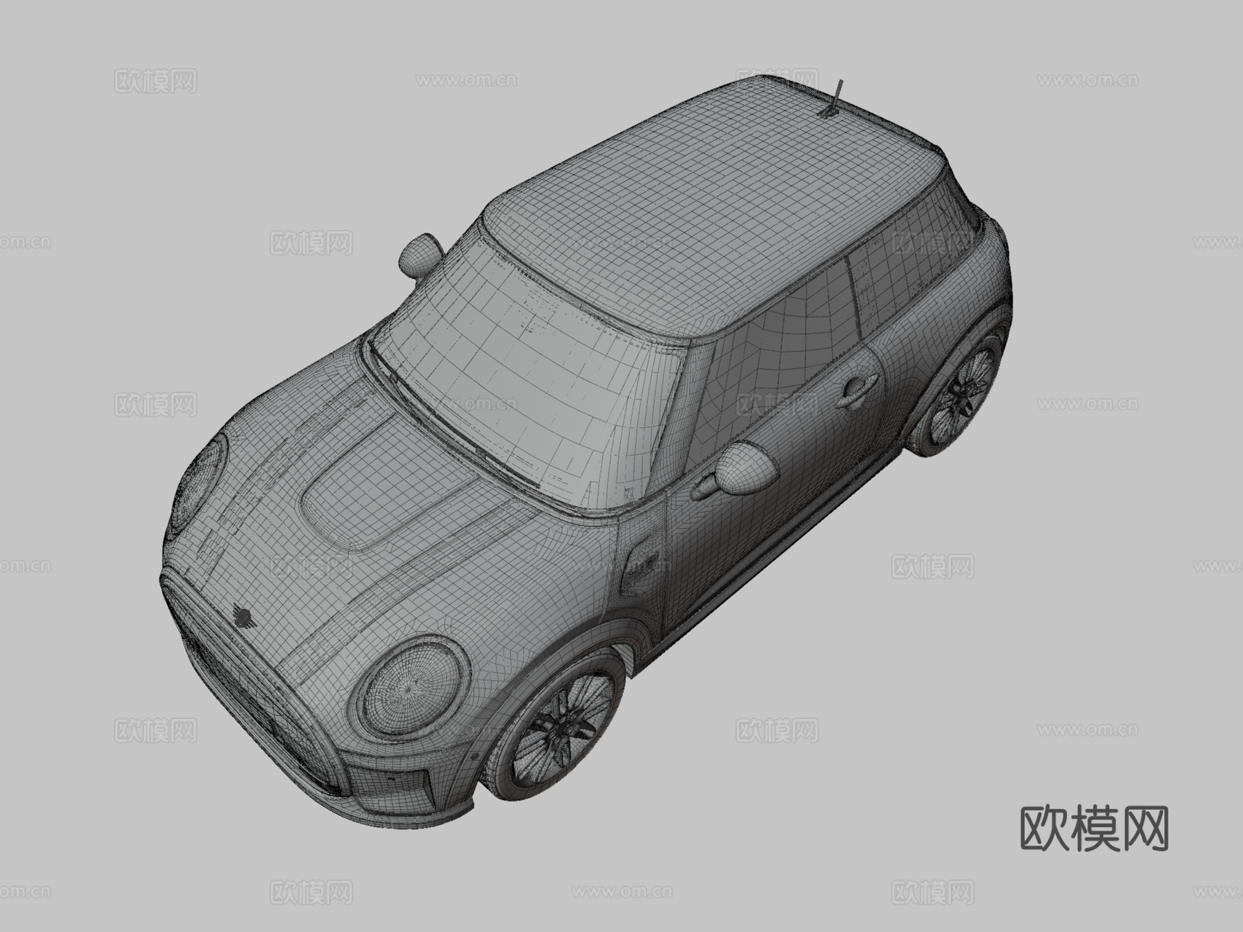 迷你汽车 轿车3d模型