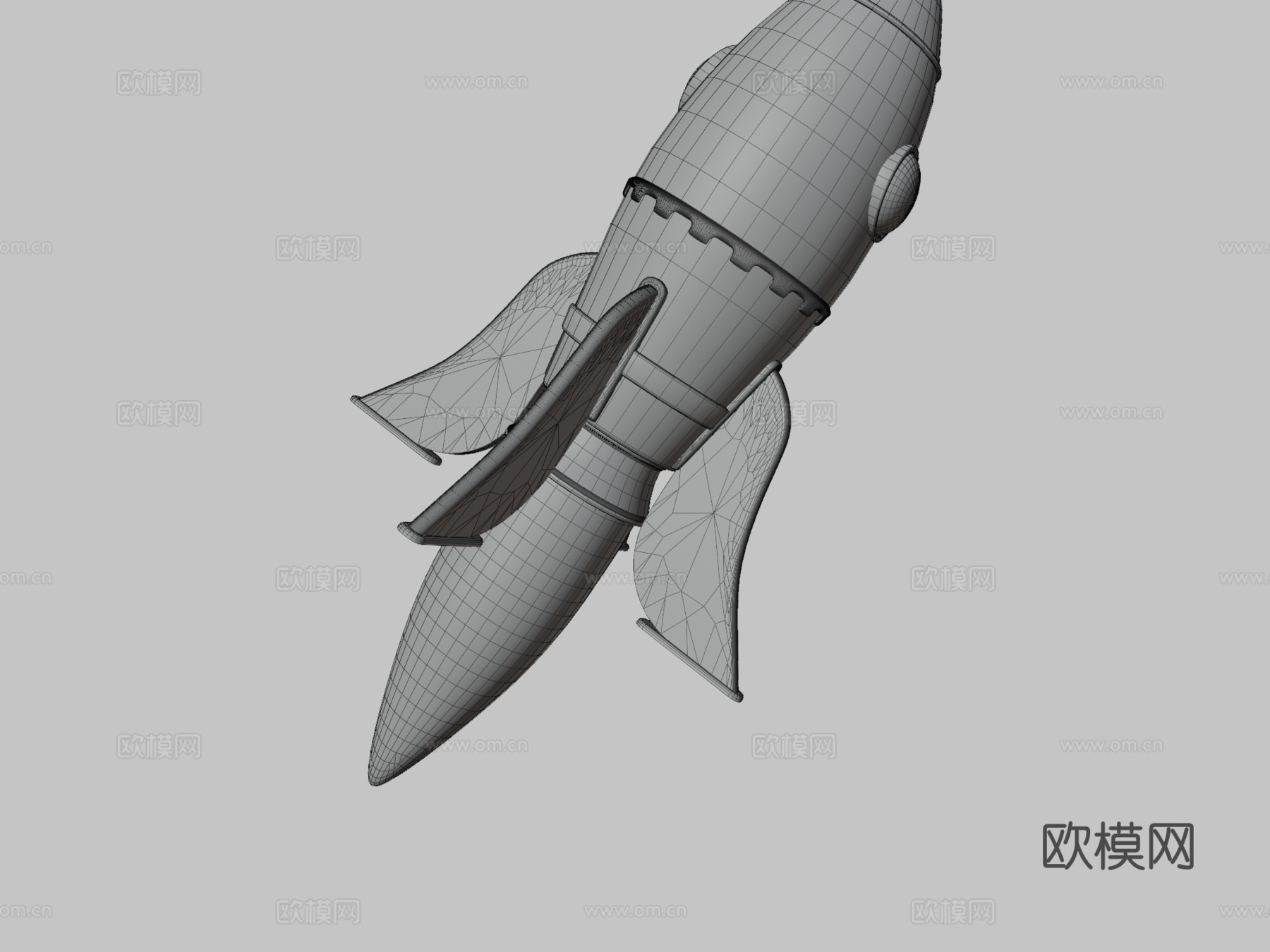 太空火箭 导弹3d模型