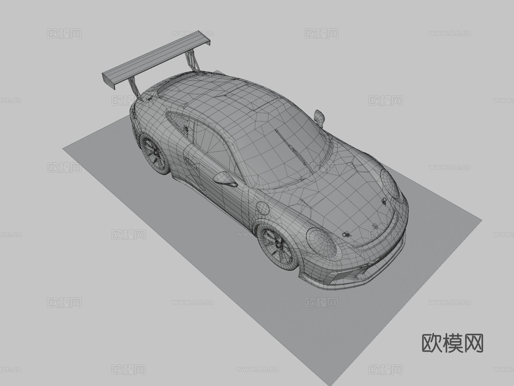 保时捷汽车3d模型