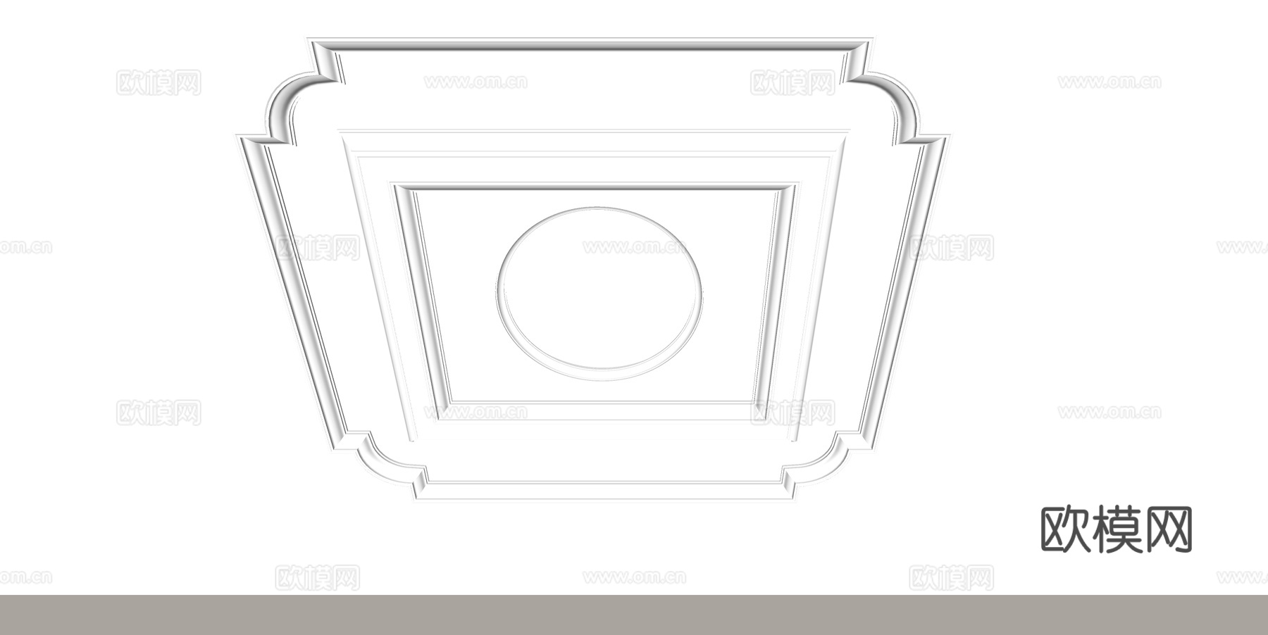 欧式天花吊顶su模型