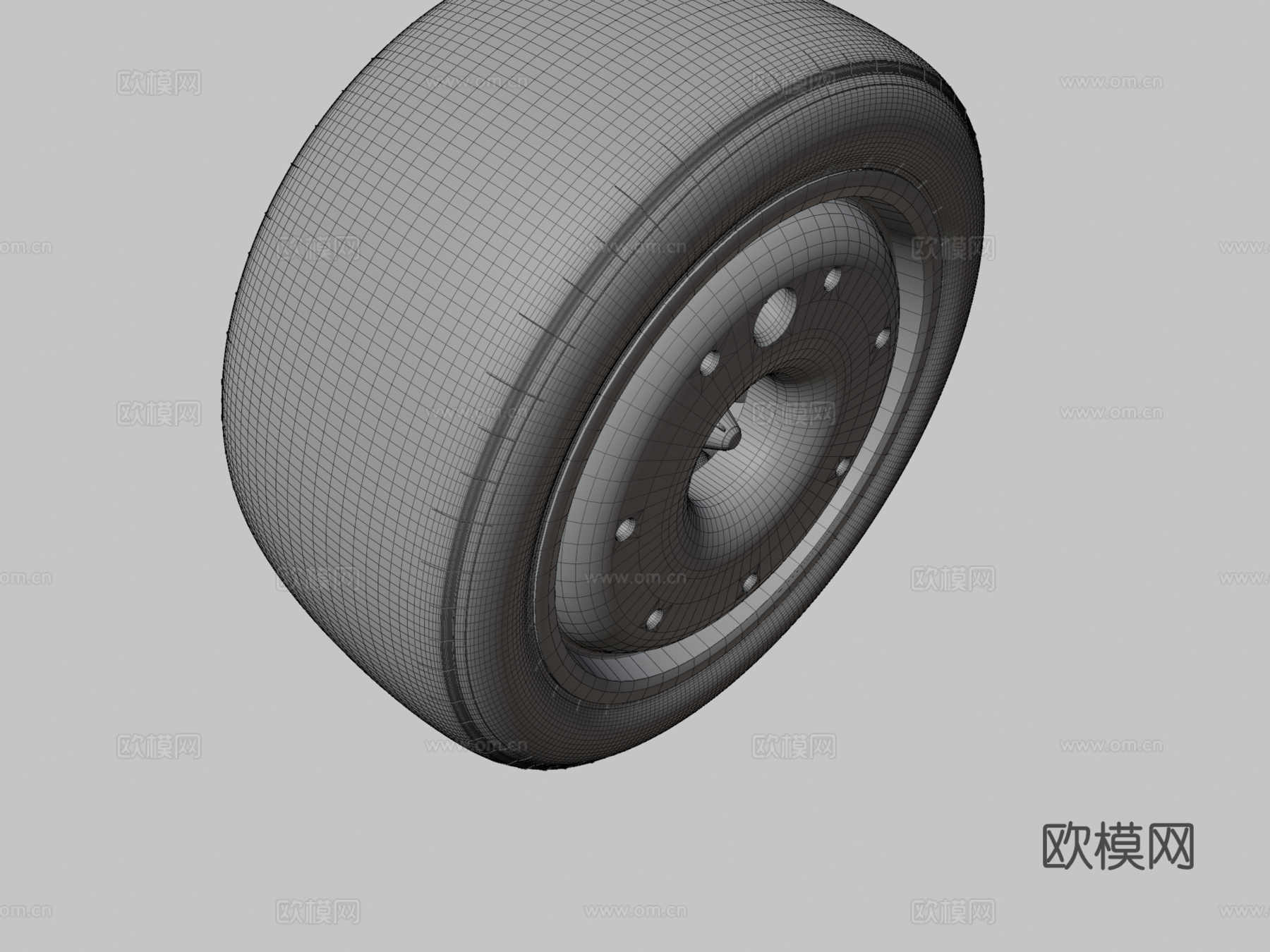 轮胎 轮毂3d模型