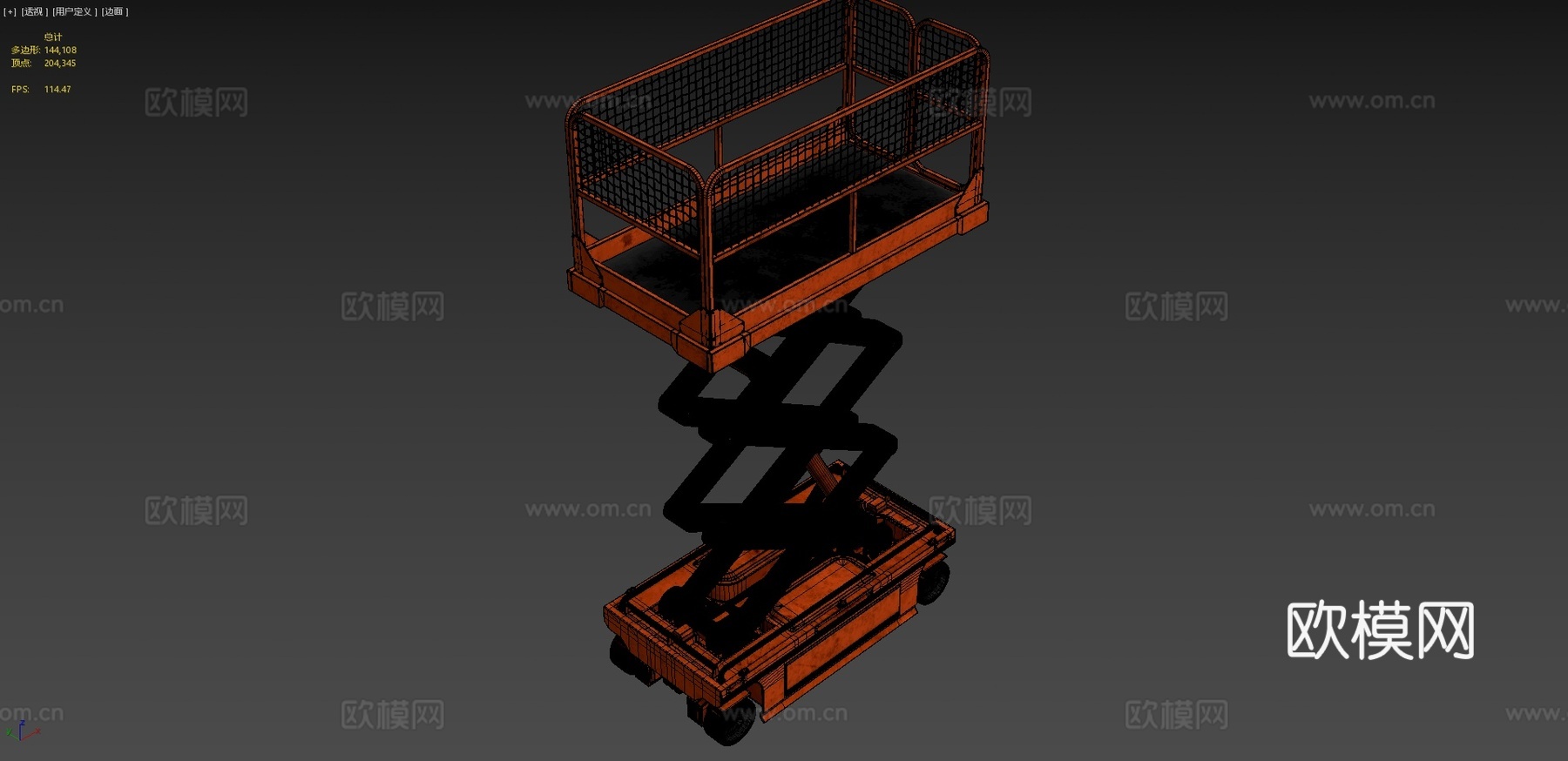 货物升降机3d模型