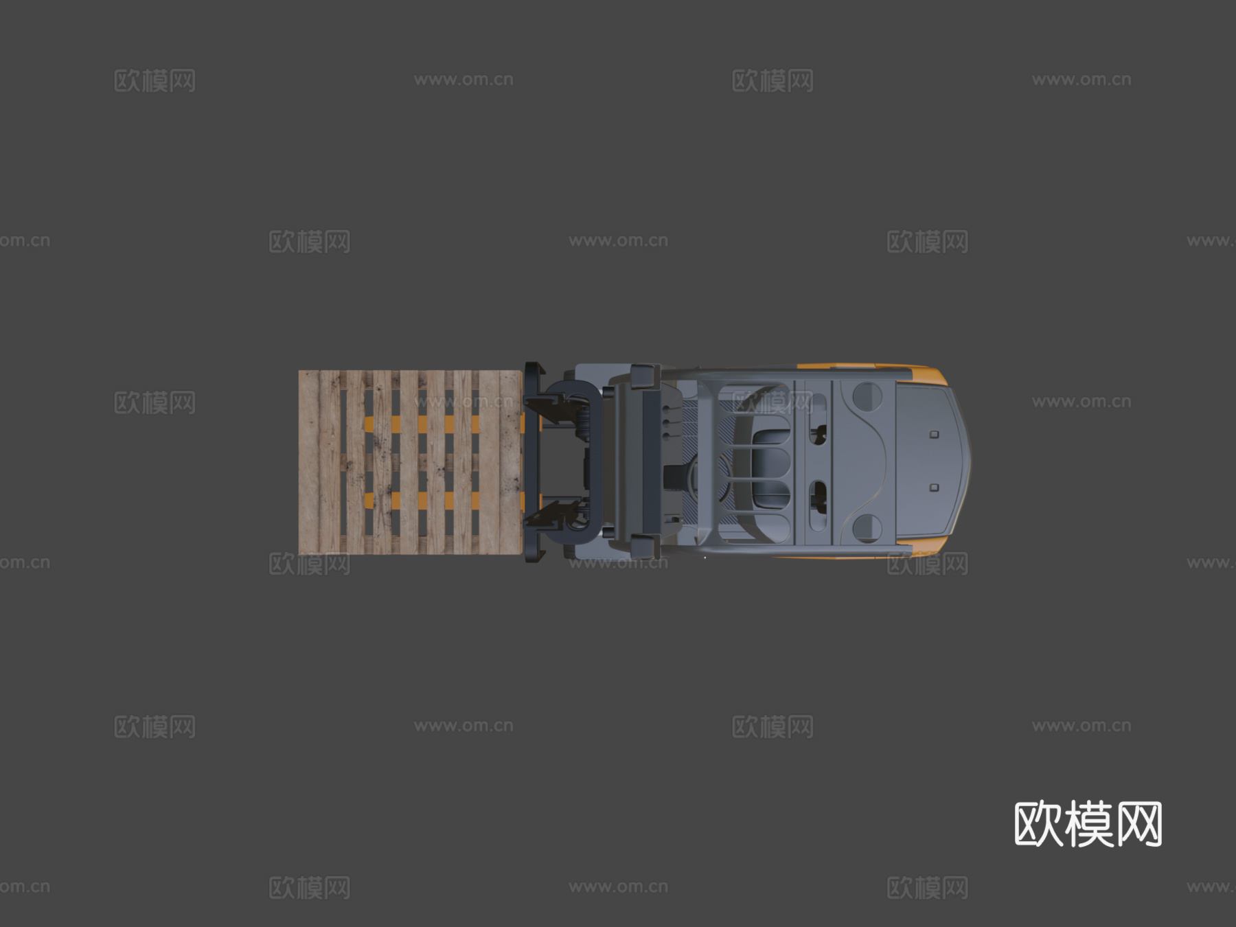 叉车 起重机3d模型