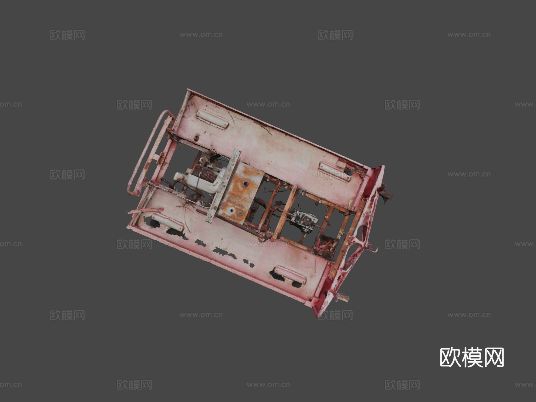 轨道脚踏车3d模型