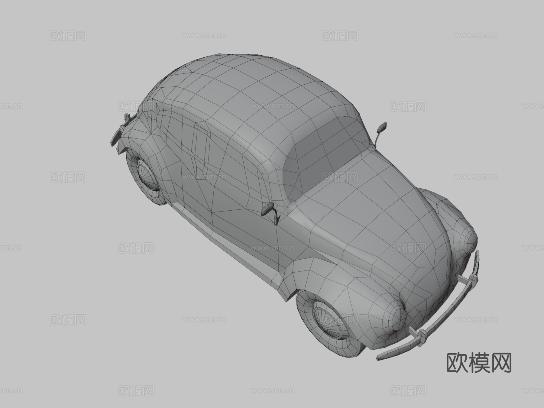 大众甲壳虫汽车3d模型