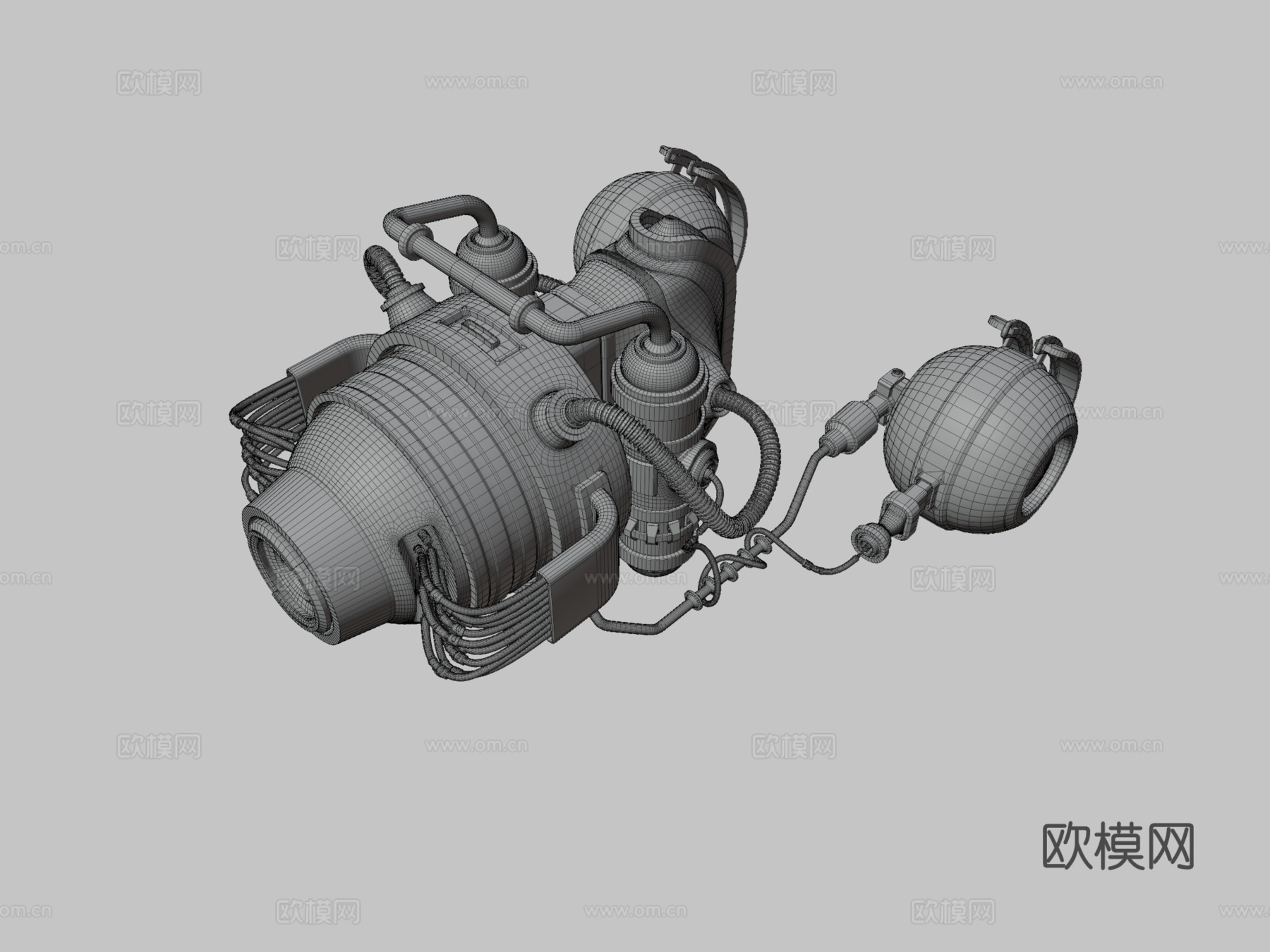 汽车发电机3d模型