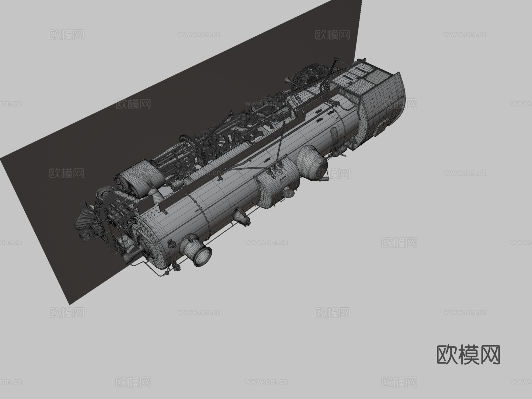 蒸汽火车3d模型