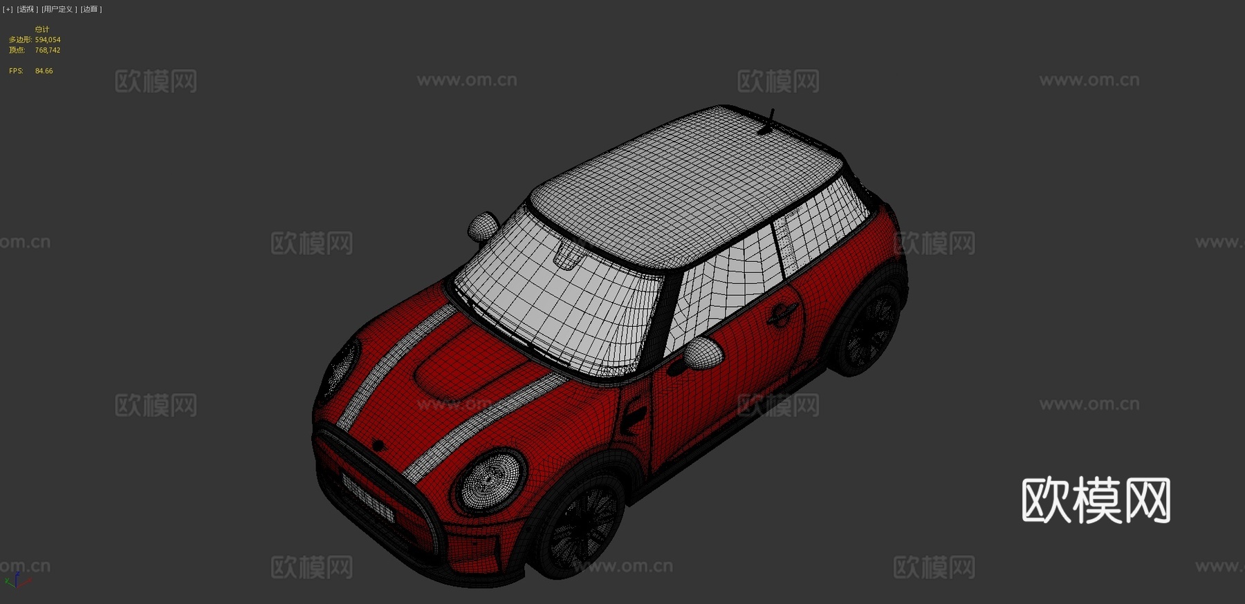 迷你汽车 轿车3d模型