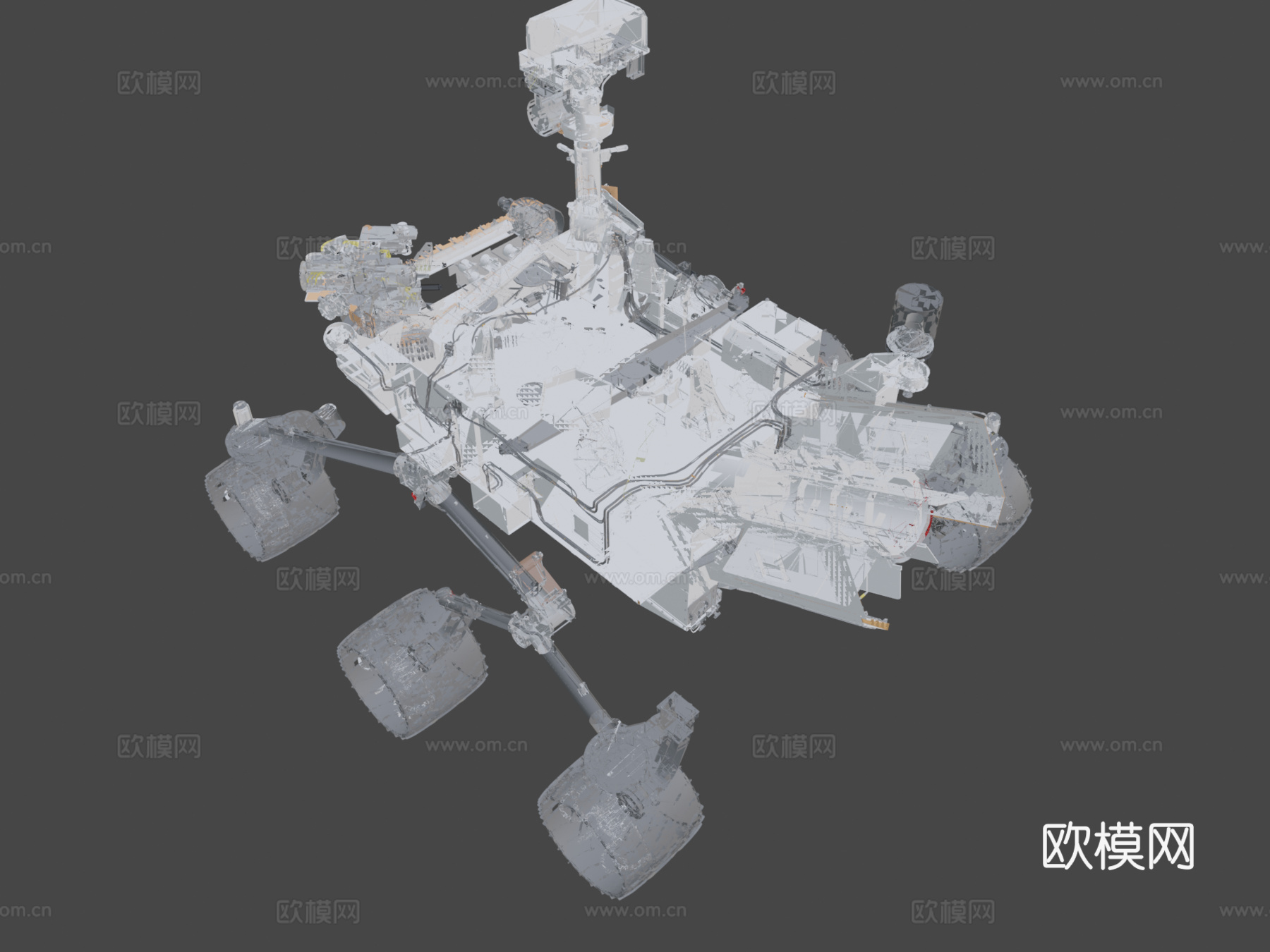 好奇号火星车3d模型